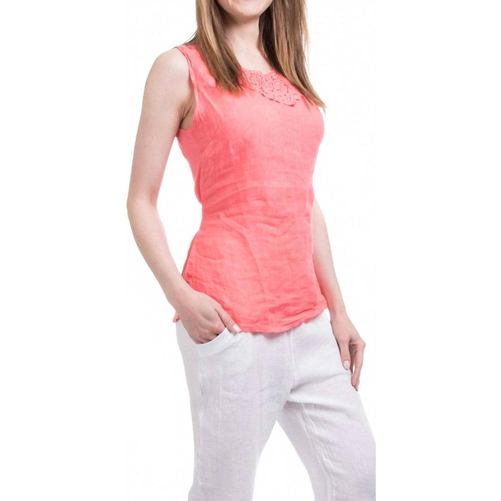NEW GIGI MODA lolly sleeveless top in coral
